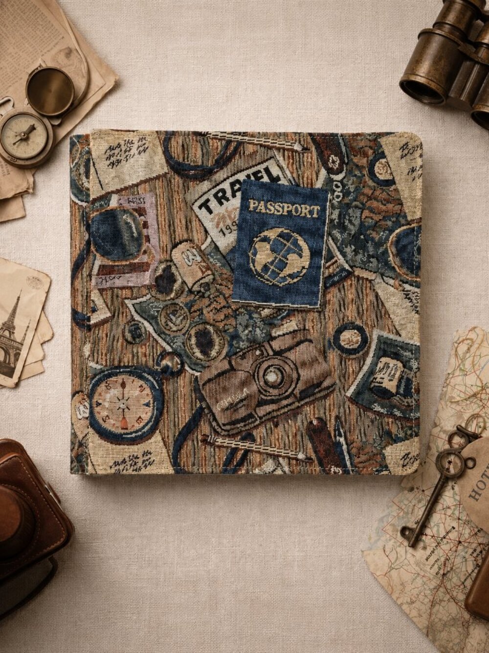 Creative Memories Passport Tapestry Scrapbook Album 12x12 | Retired NIB